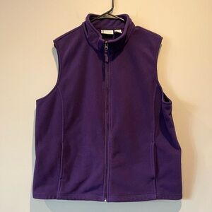 Windham Harbour Purple  Fleece Vest Size 1 X